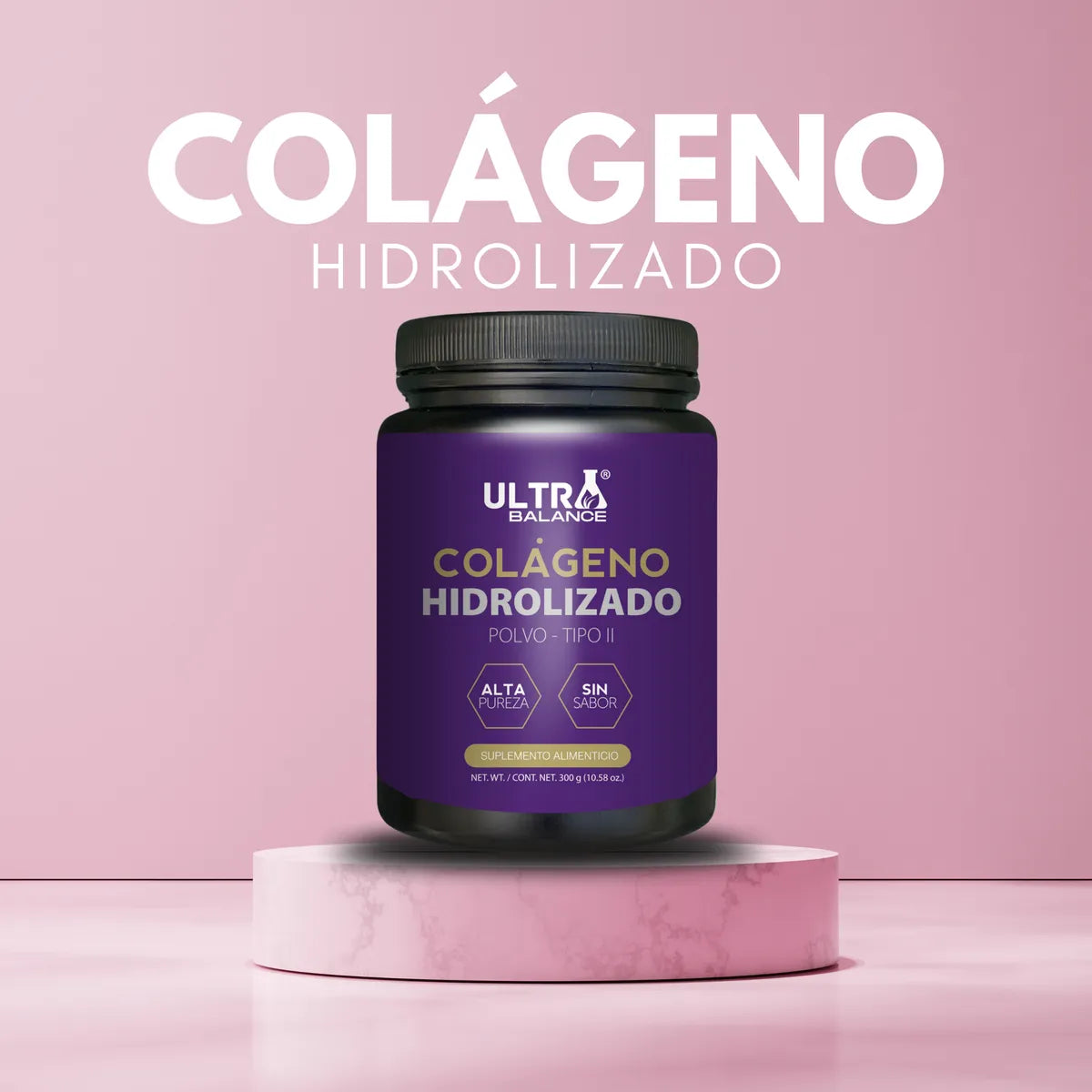 Colágeno Hidrolizado Premium 300g Tipo II | Ultra Balance